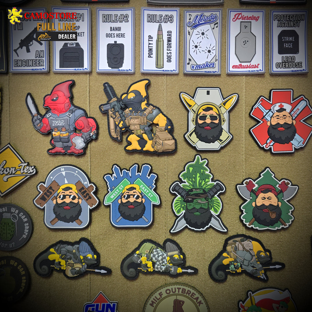 Taktische Patches und Abzeichen – Moral Patches, Flaggen und Klett-Abzeichen für Ausrüstung, Weste und Rucksack