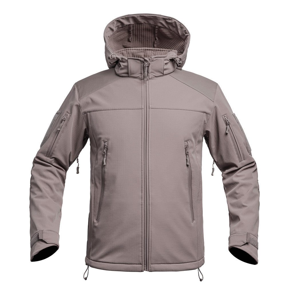 A10 EQUIPMENT FIGHTER SOFTSHELL JACKE V2 FRANZÖSISCHES TERRA BRAUN