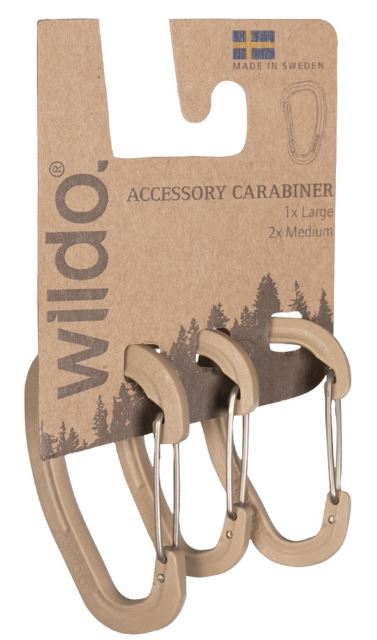 WILDO® KARABINER 3-er SET TAN