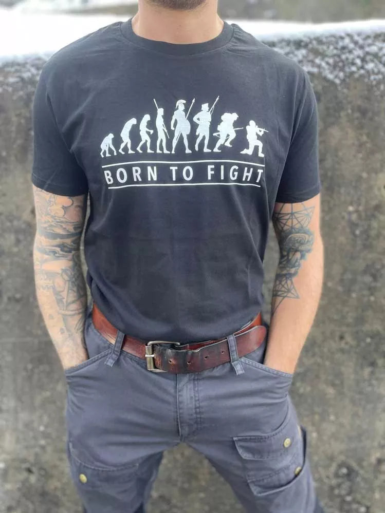 ARMYBUG T-SHIRT PRIMARY EVOLUTION (Born to fight) SCHWARZ