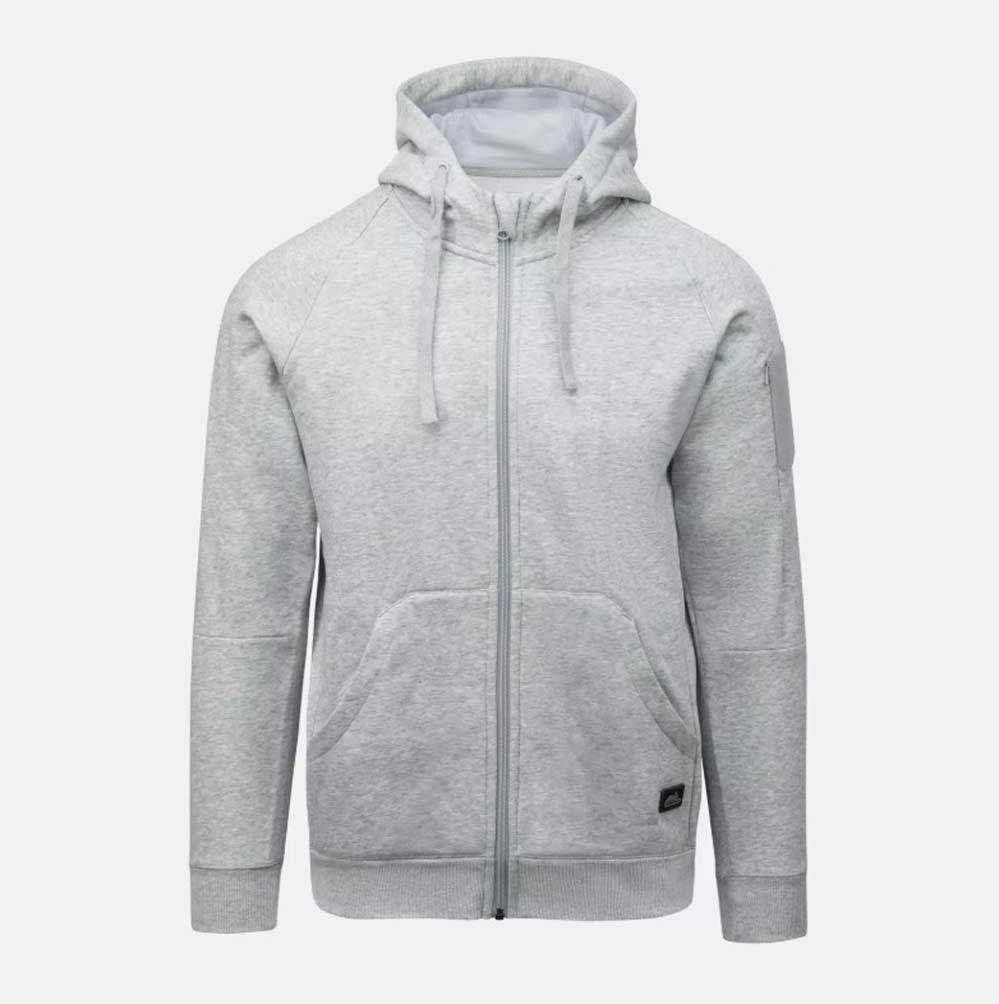 HELIKON-TEX URBAN TACTICAL HOODIE LITE (FullZip)® LIGHT GREY MELANGE