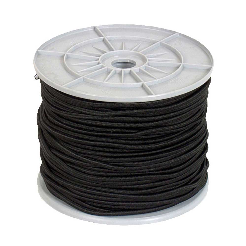 GUMMISEIL BUNGEE CORD SCHWARZ Ø2mm / Ø3mm / Ø4mm