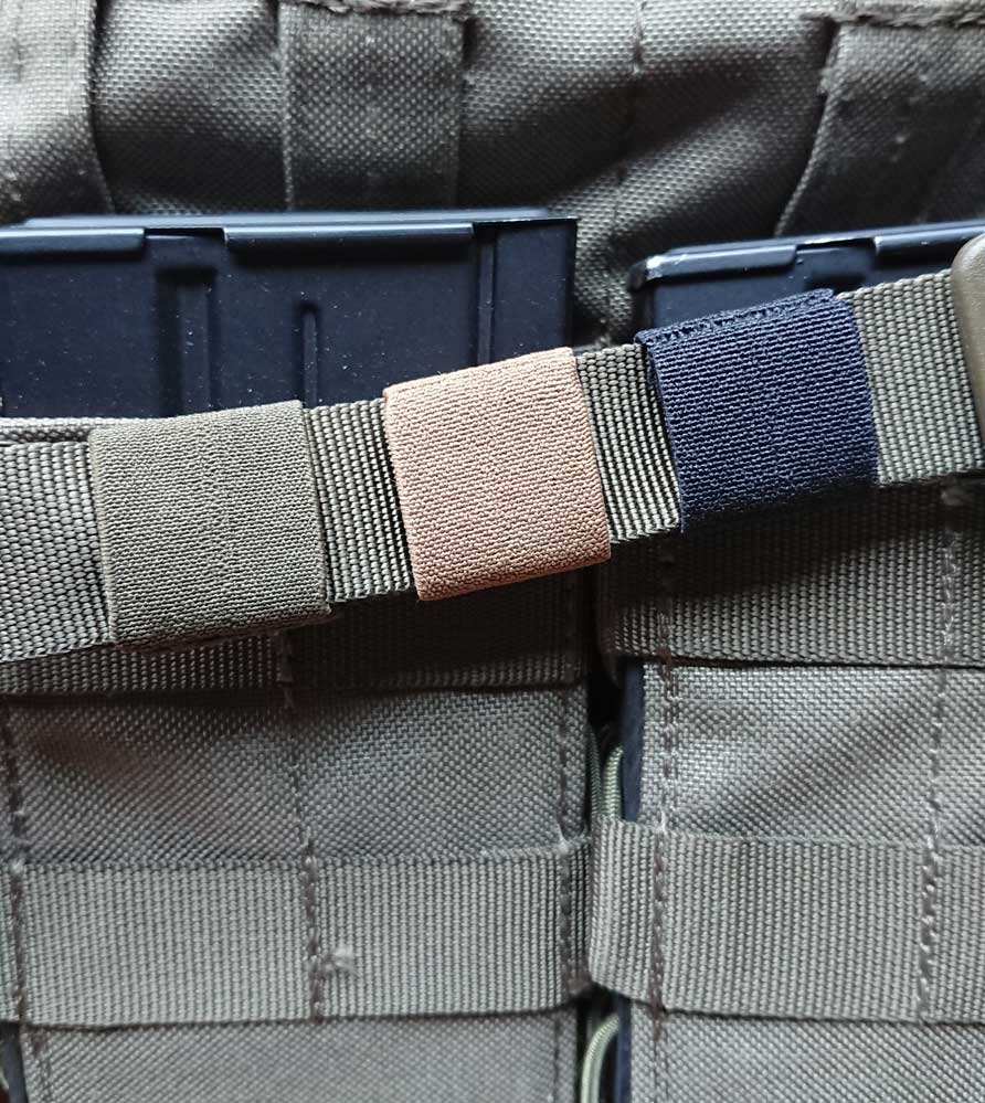 ELASTIC WEBBING LOOP COYOTE 25MM