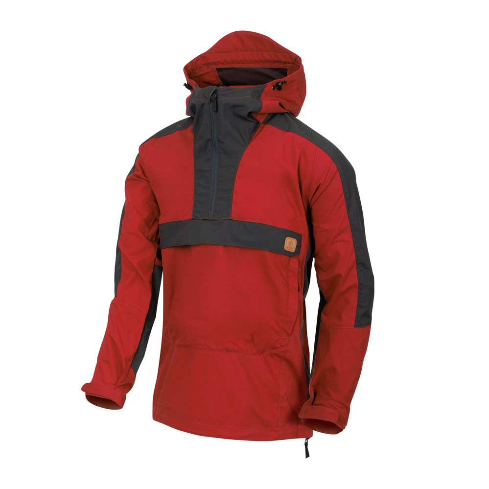 HELIKON-TEX WOODSMAN BUSHCRAFT ANORAK CRIMSON SKY-ASH GREY