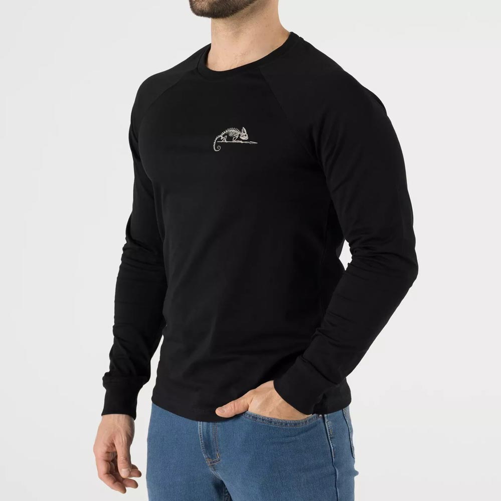 HELIKON TEX LOGO LONG SLEEVE SHIRT SCHWARZ