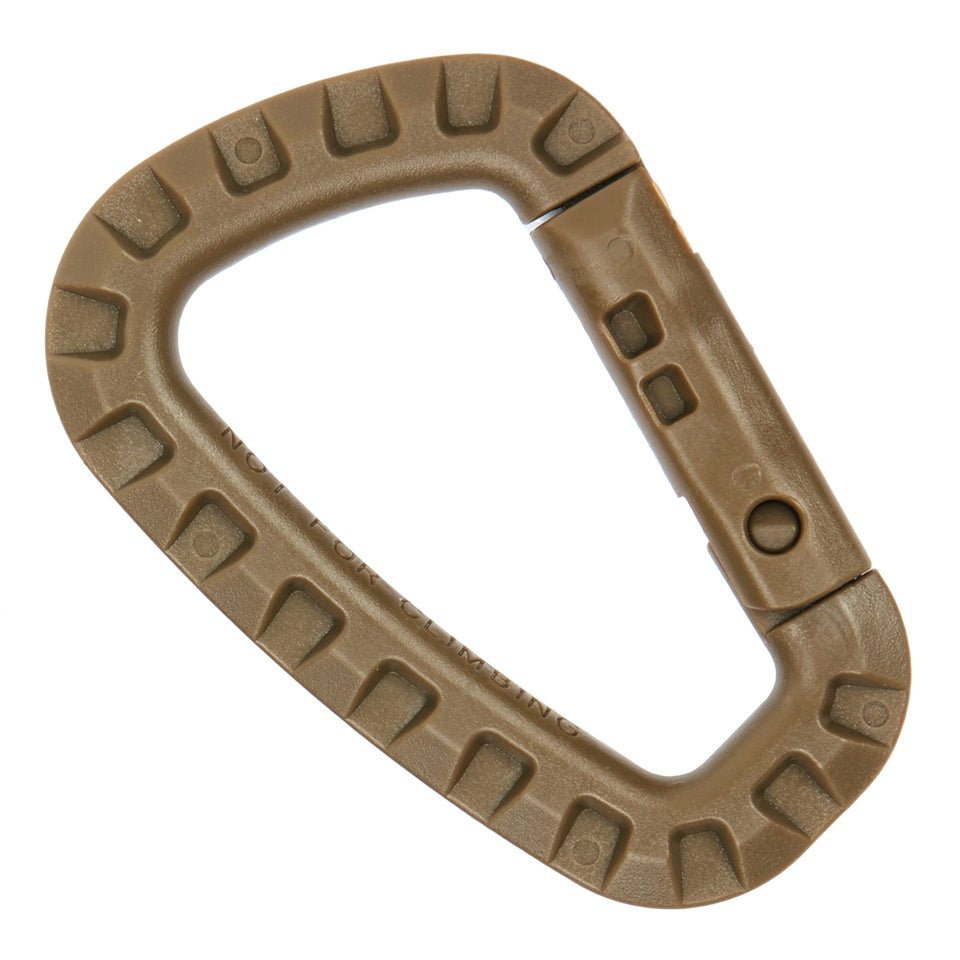 KARABINER HAKEN KUNSTSTOFF MUD BROWN
