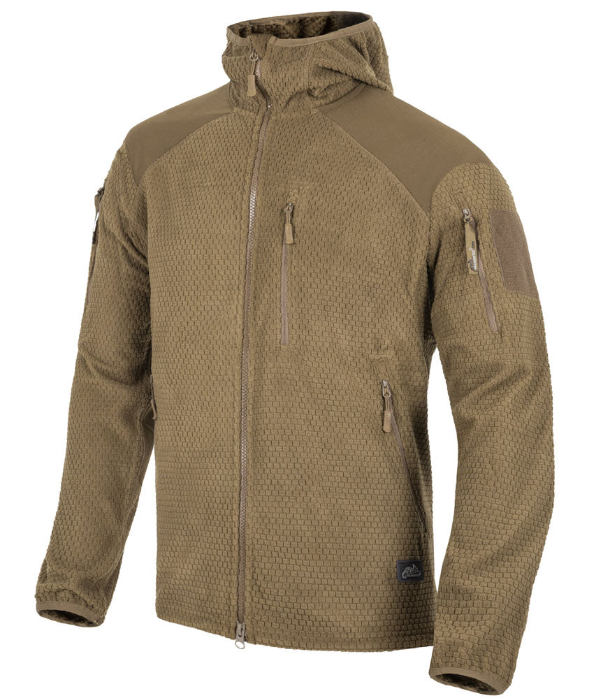 HELIKON-TEX ALPHA HOODIE GRID FLEECE COYOTE