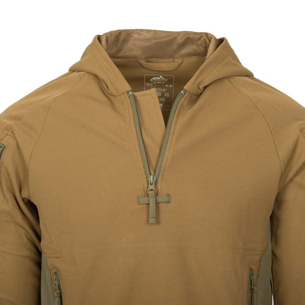 HELIKON-TEX RANGE HOODIE® TOPCOOL COYOTE/ADAPTIVE GREEN