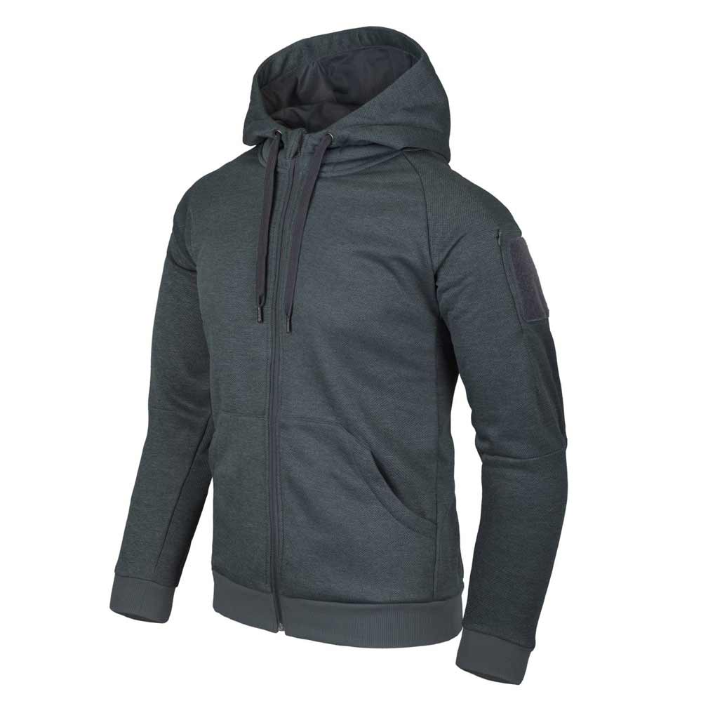 HELIKON-TEX URBAN TACTICAL HOODIE (FullZip)® MELANGE SCHWARZ-GRAU