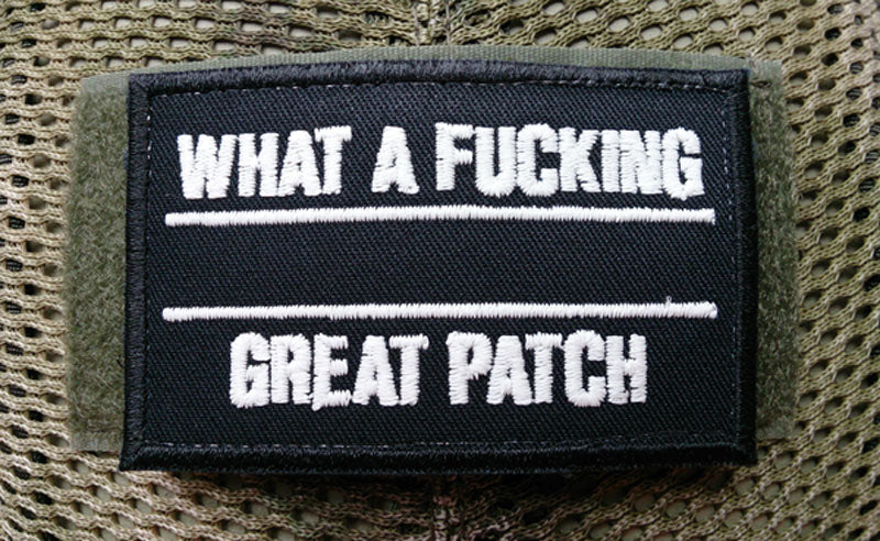 WHAT A FUCKING GREAT PATCH NACHTLEUCHTEND SCHWARZ