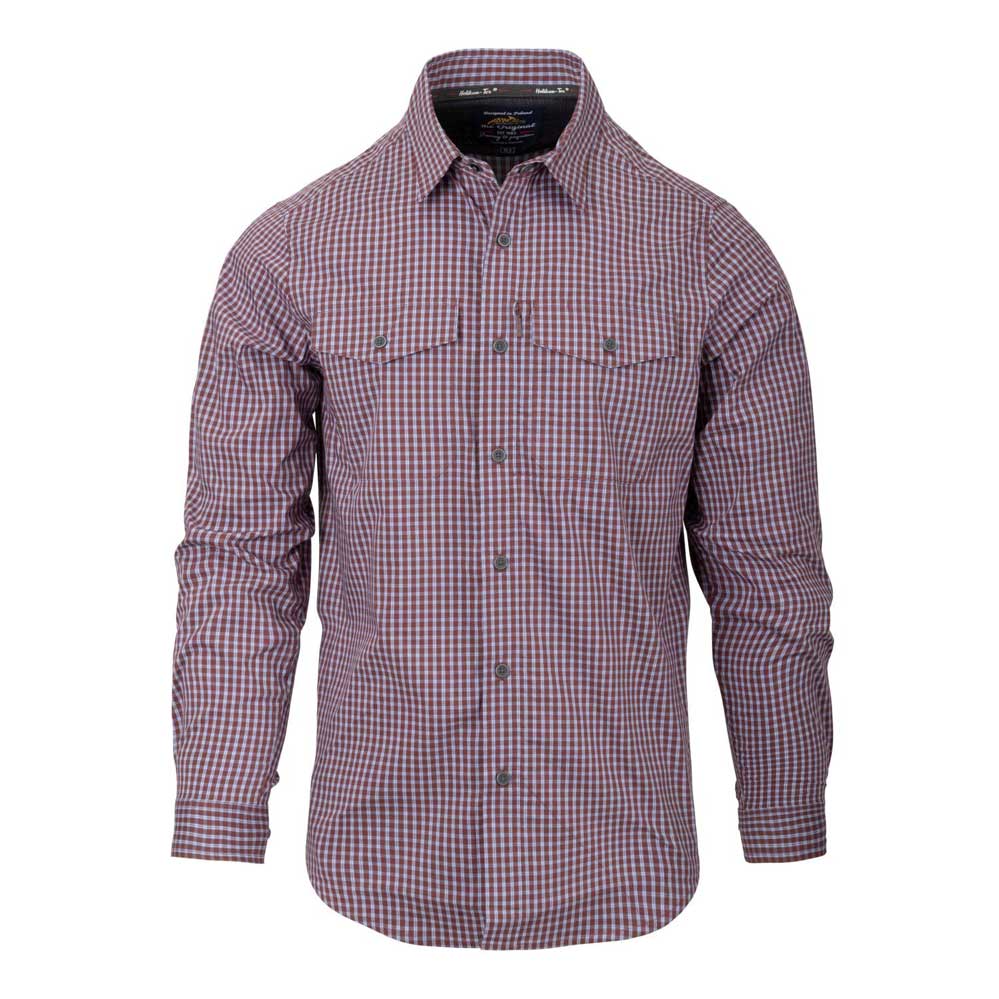 HELIKON-TEX COVERT CONCEALED CARRY SHIRT PHANTOM GREY CHECKERED