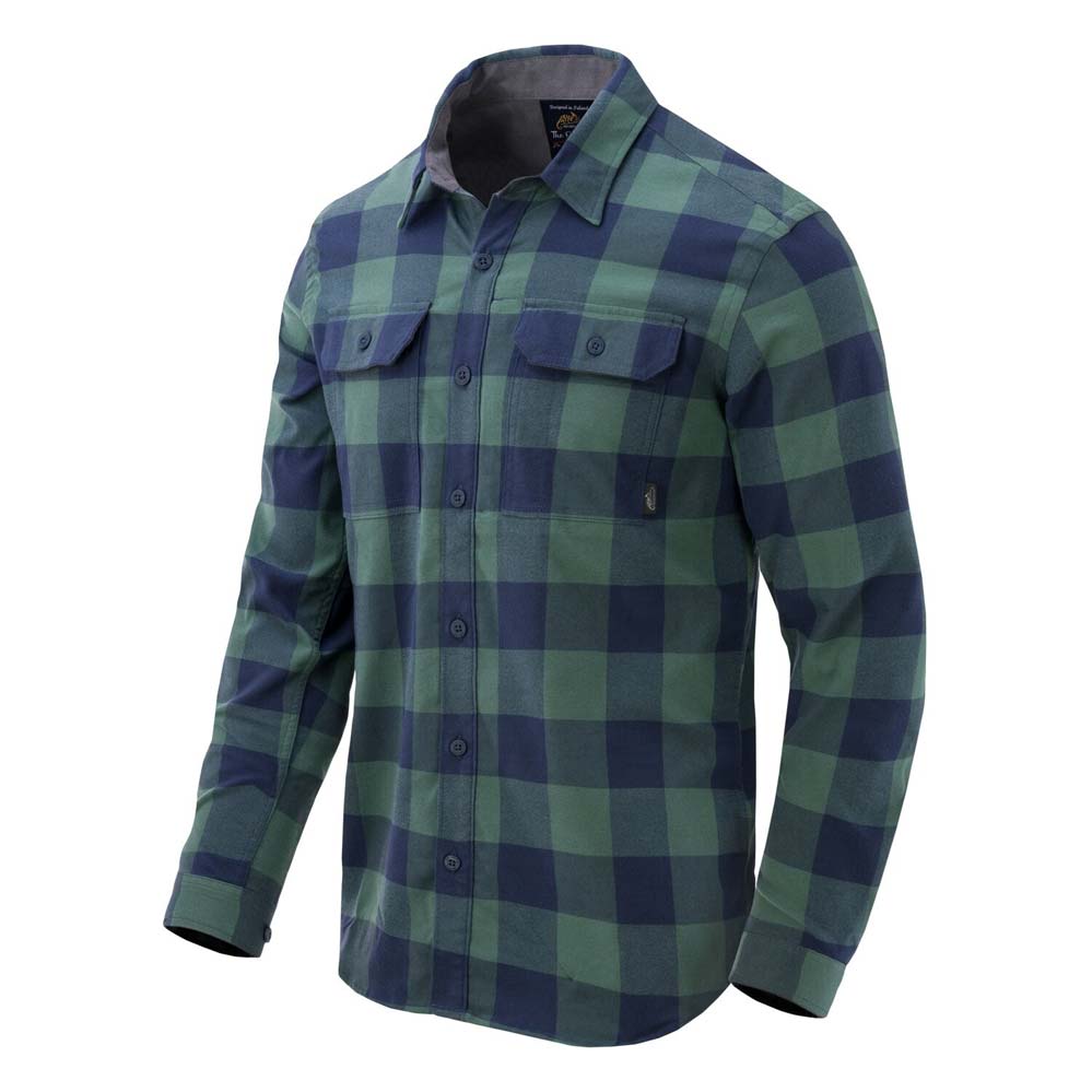 HELIKON-TEX GREYMAN SHIRT MOSS GREEN CHECKERED