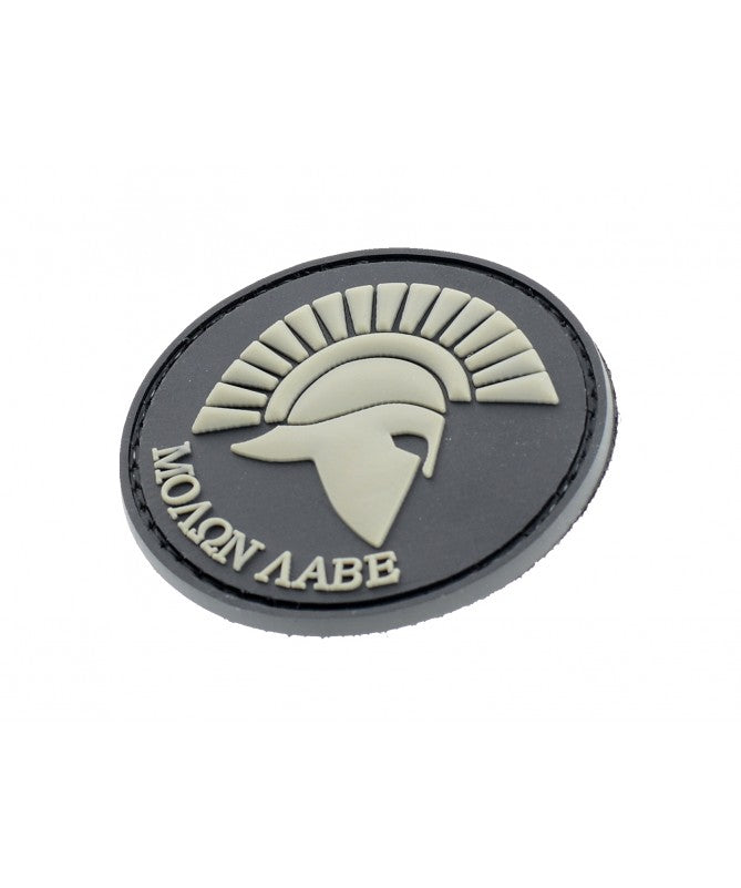 ABZEICHEN PVC PATCH MOLON LABE SCHWARZ