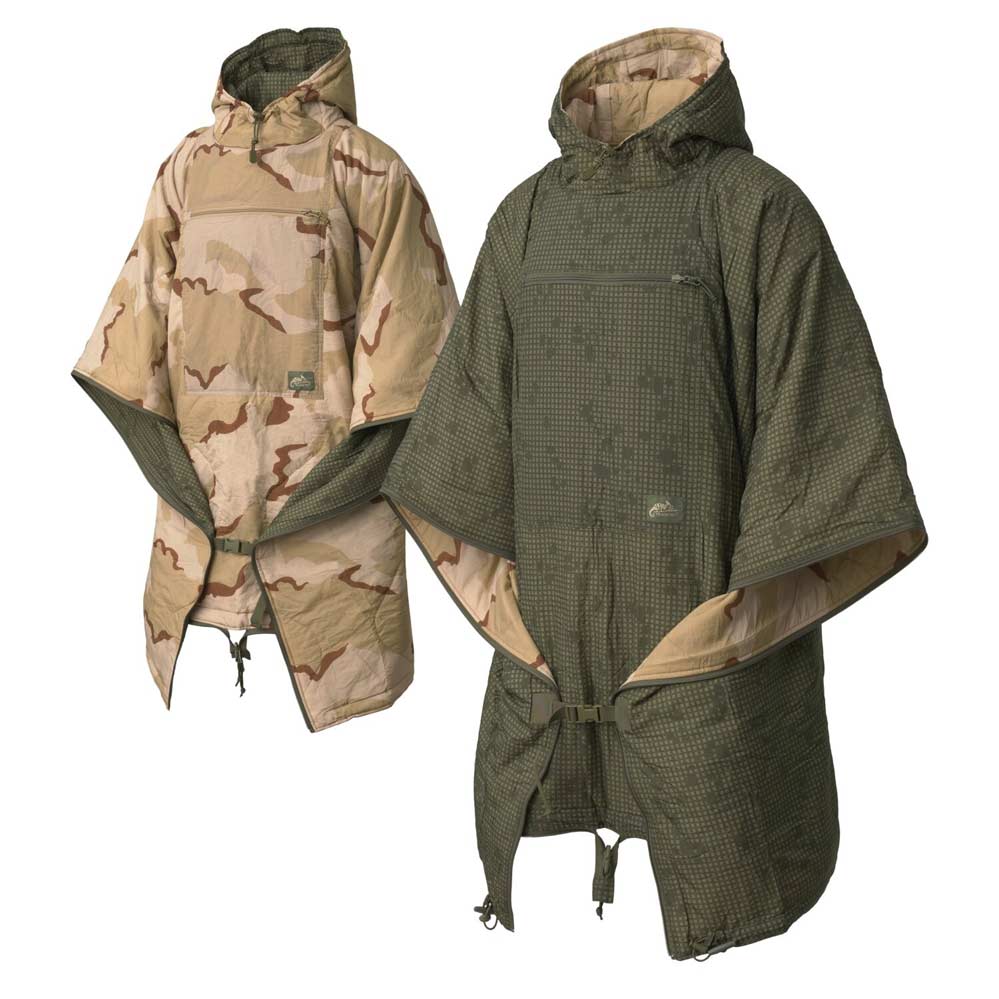 HELIKON-TEX REVERSIBLE SWAGMAN ROLL PONCHO CLIMASHIELD APEX DESERT NIGHT CAMO / US DESERT