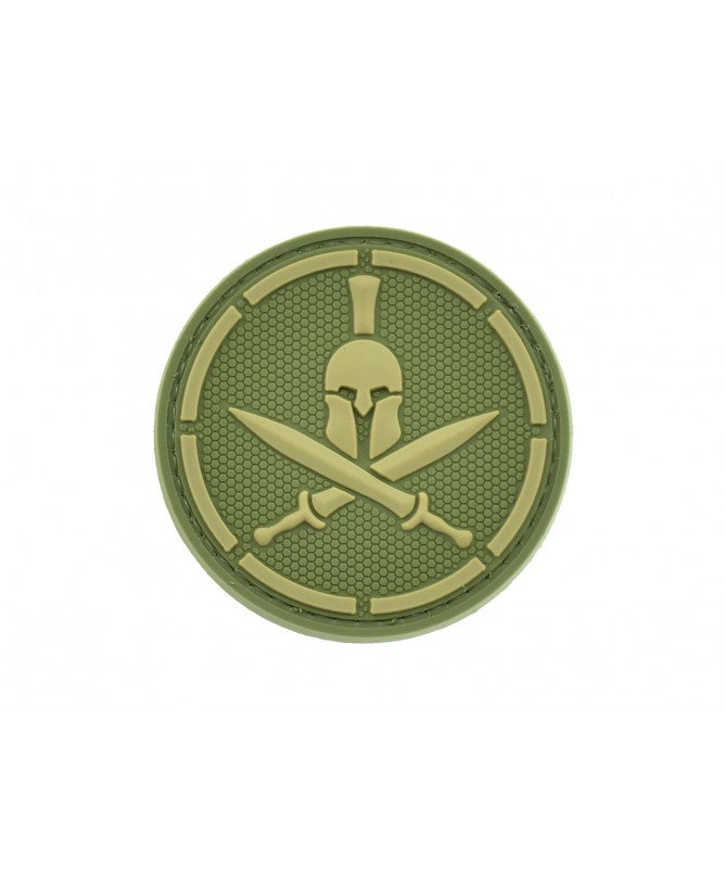 ABZEICHEN PVC PATCH SPARTAN KRIEGER SPARTIATE OLIVE
