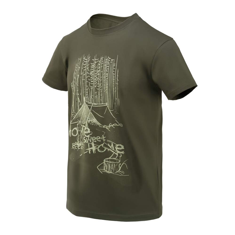 HELIKON-TEX T-SHIRT 'HOME SWEET HOME' TAIGA GREEN