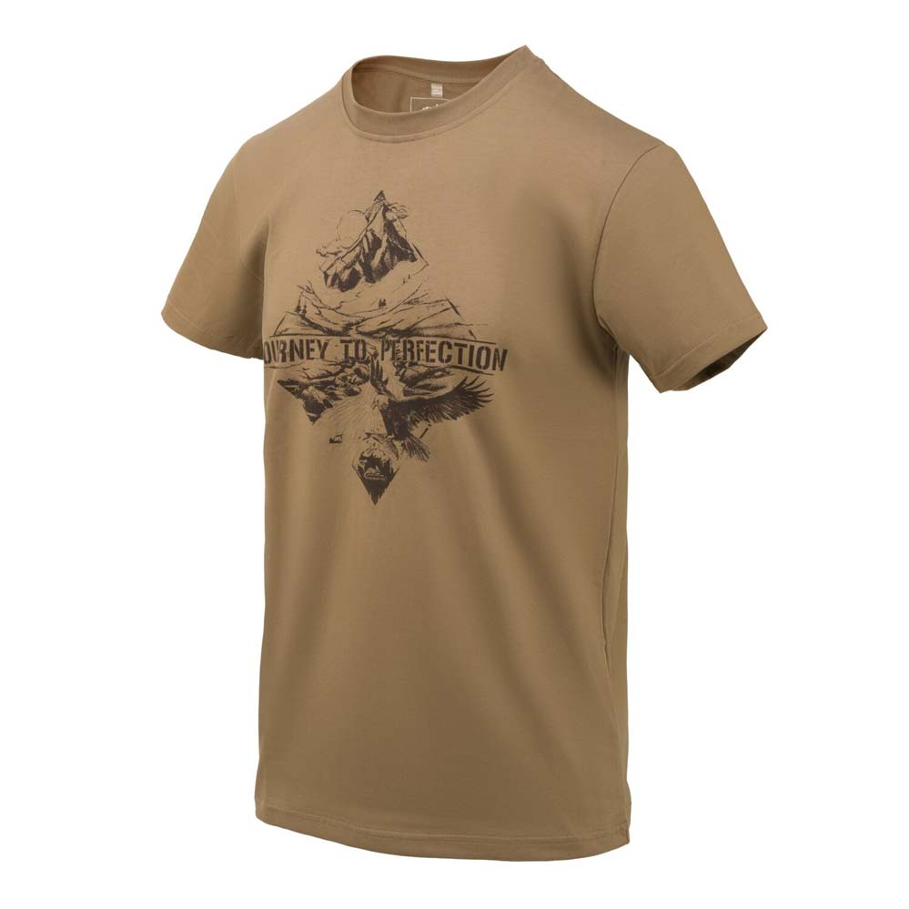 HELIKON TEX MOTTO T-SHIRT MOUNTAIN STREAM US BROWN