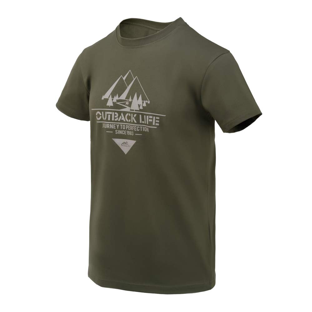 HELIKON-TEX T-SHIRT 'OUTBACK LIFE' TAIGA GREEN