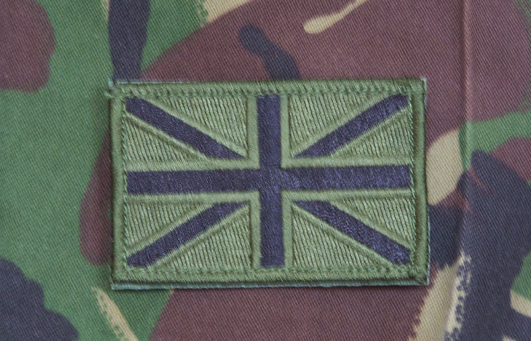 Gestickter Union Jack Desert