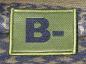 Preview: ID Patch Bloodgroup OD Green / Desert with Velcro B Neg