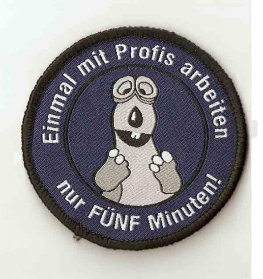 NUR F�NF MINUTEN PATCH blau