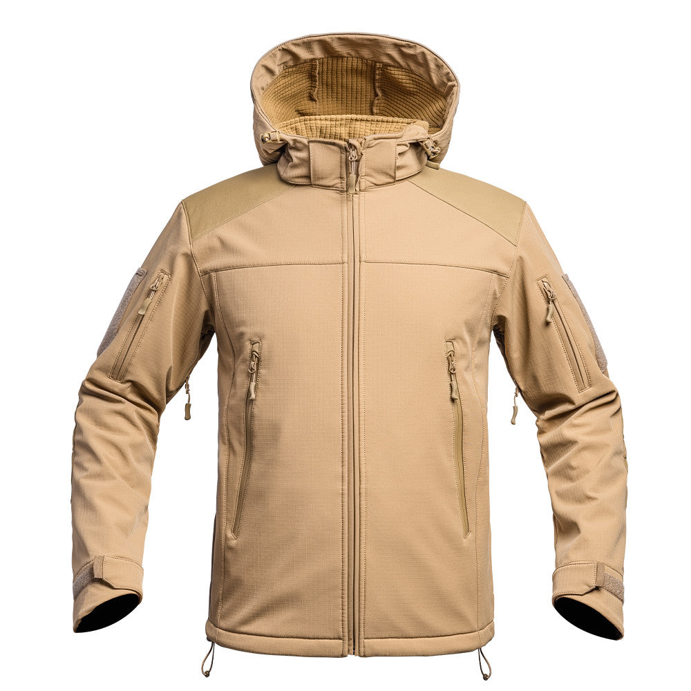 A10 EQUIPMENT FIGHTER SOFTSHELL JACKE V2 TAN