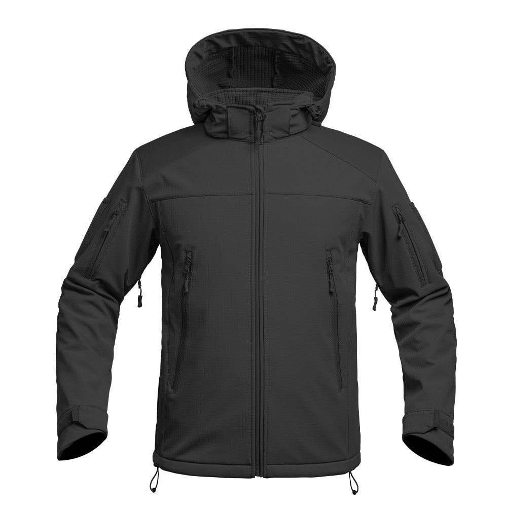 A10 EQUIPMENT FIGHTER SOFTSHELL JACKE V2 SCHWARZ