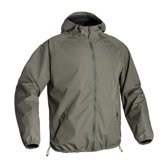 A10 EQUIPMENT RAIN PROTECT SHORT LIGHT SHELL JACKE OLIVE