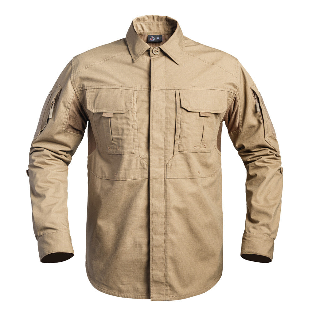 A10 EQUIPMENT FIGHTER SHIRT FELDBLUSE COYOTE TAN