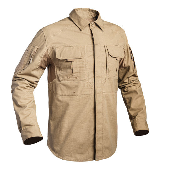 A10 EQUIPMENT FIGHTER SHIRT FELDBLUSE COYOTE TAN