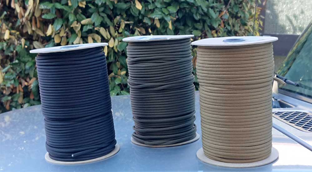 TACTICAL 550  PARACORD 100 METER ROLLE SCHWARZ
