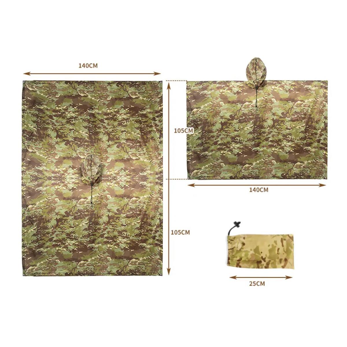 CMG RIPSTOP PONCHO MTC TROPIC