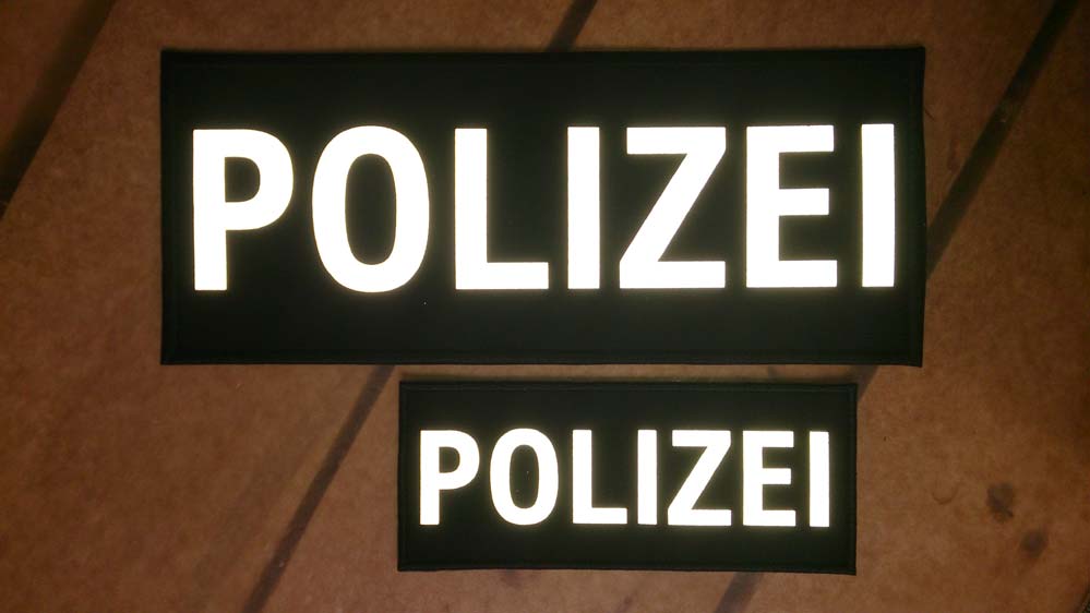 ABZEICHEN POLIZEI 15x6 CM