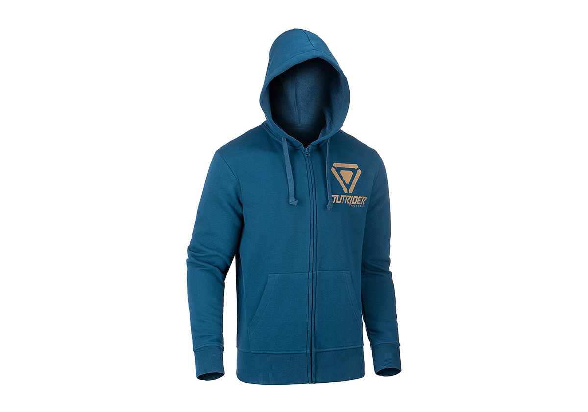 OUTRIDER TACTICAL LOGO ZIP HOODIE BLAU