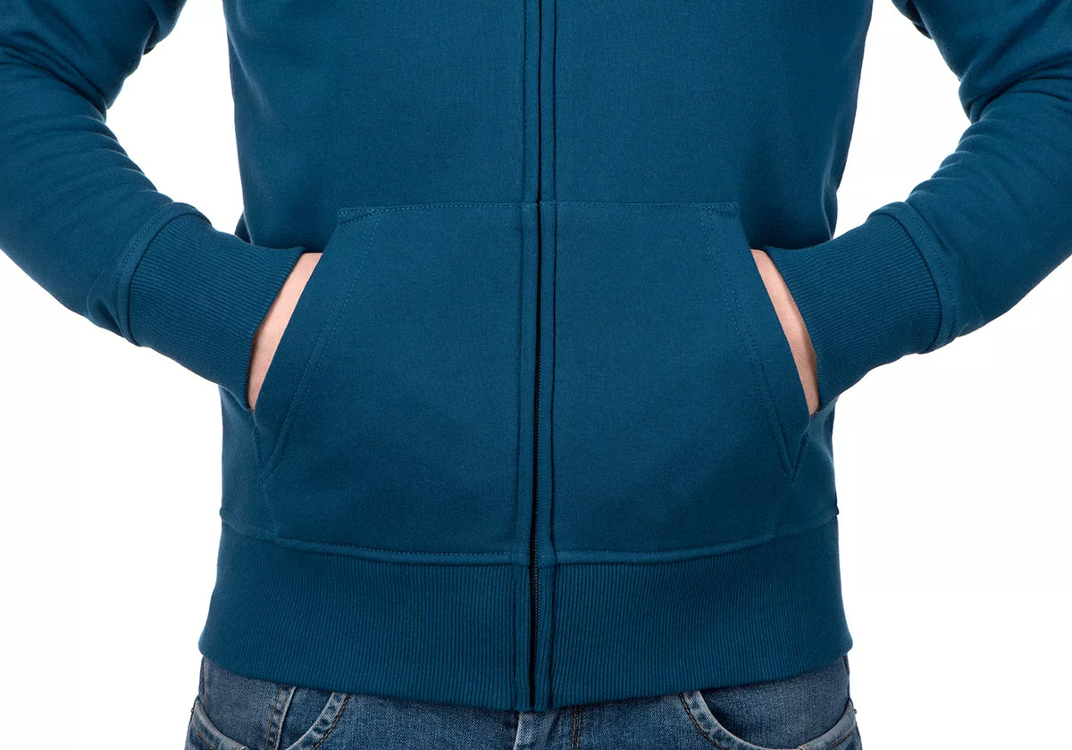 OUTRIDER TACTICAL LOGO ZIP HOODIE BLAU