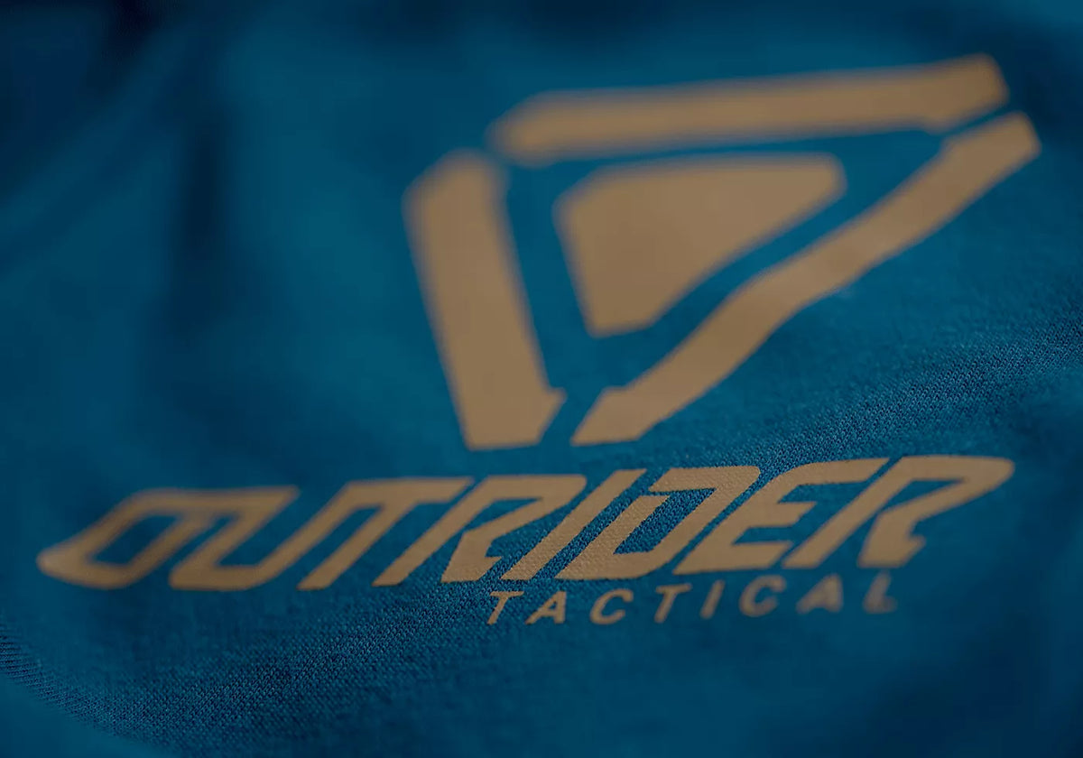 OUTRIDER TACTICAL LOGO ZIP HOODIE BLAU