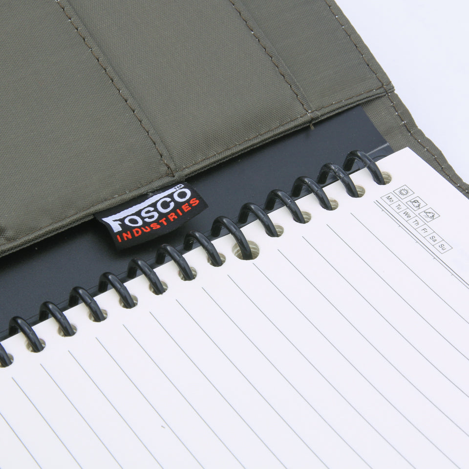GEPOLSTERTES OUTDOOR NOTIZBUCH OLIVE LARGE