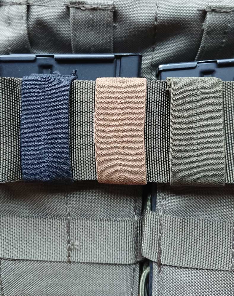 ELASTIC WEBBING LOOP OLIVE 50MM