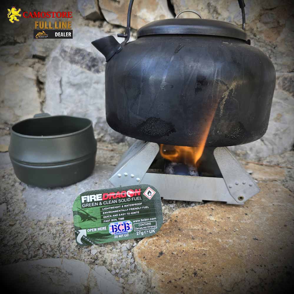 BCB FIRE DRAGON Green & Clean Anzündwürfel – Bushcraft Outdoor Brennstoff Würfel