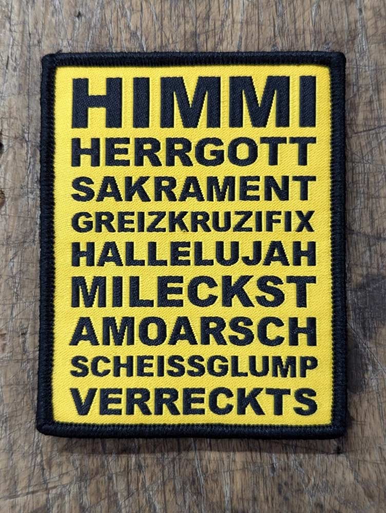 PATCH BAYRISCHE  FLÜCHE GELB