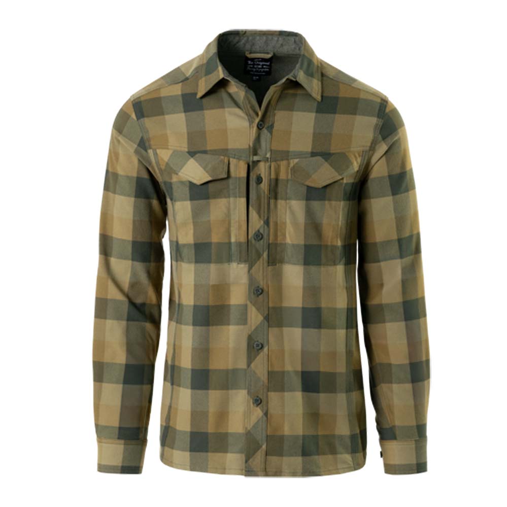 HELIKON-TEX DEFENDER MK2 HEMD LANGARM BAYOU MOSS CHECKERED