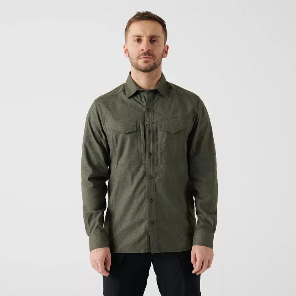 HELIKON-TEX DEFENDER MK2 PILGRIM SHIRT® LONGSLEEVE SHIRT MOSS GREEN DENIM