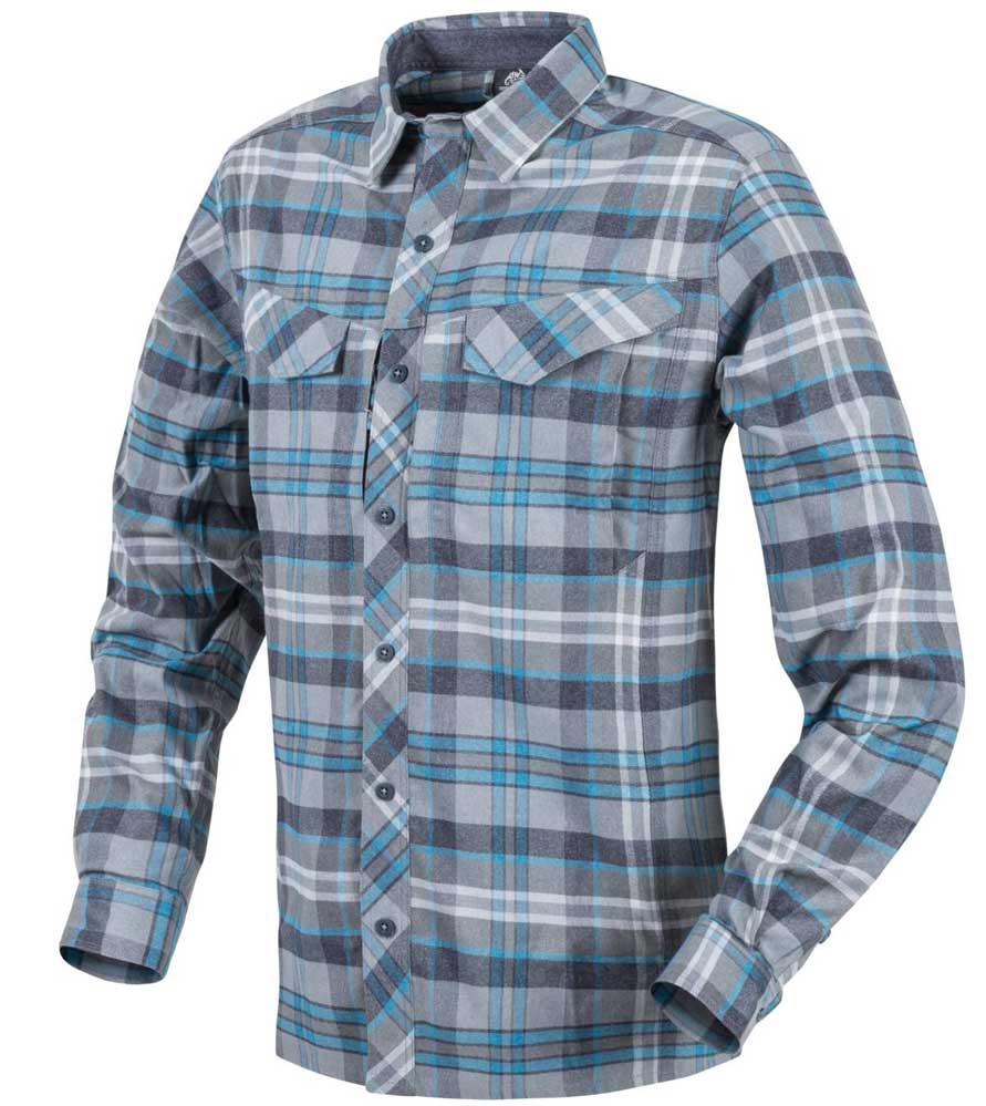 HELIKON-TEX DEFENDER MK2 PILGRIM SHIRT® LONGSLEEVE SHIRT BLUE PLAID