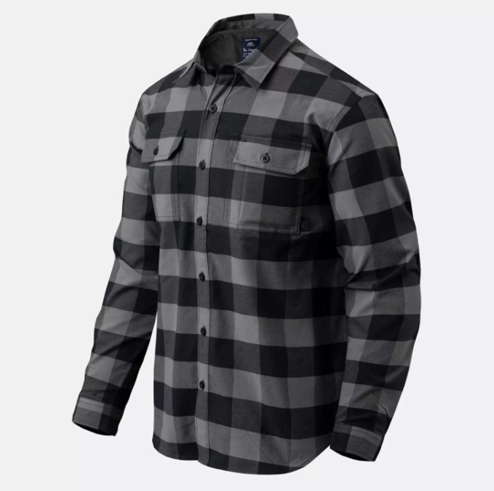 HELIKON-TEX GREYMAN SHIRT TRUE GREY CHECKERED