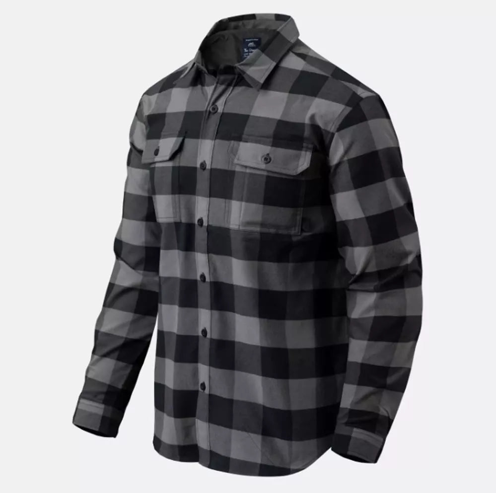 HELIKON-TEX GREYMAN SHIRT HEMD TRUE GREY CHECKERED
