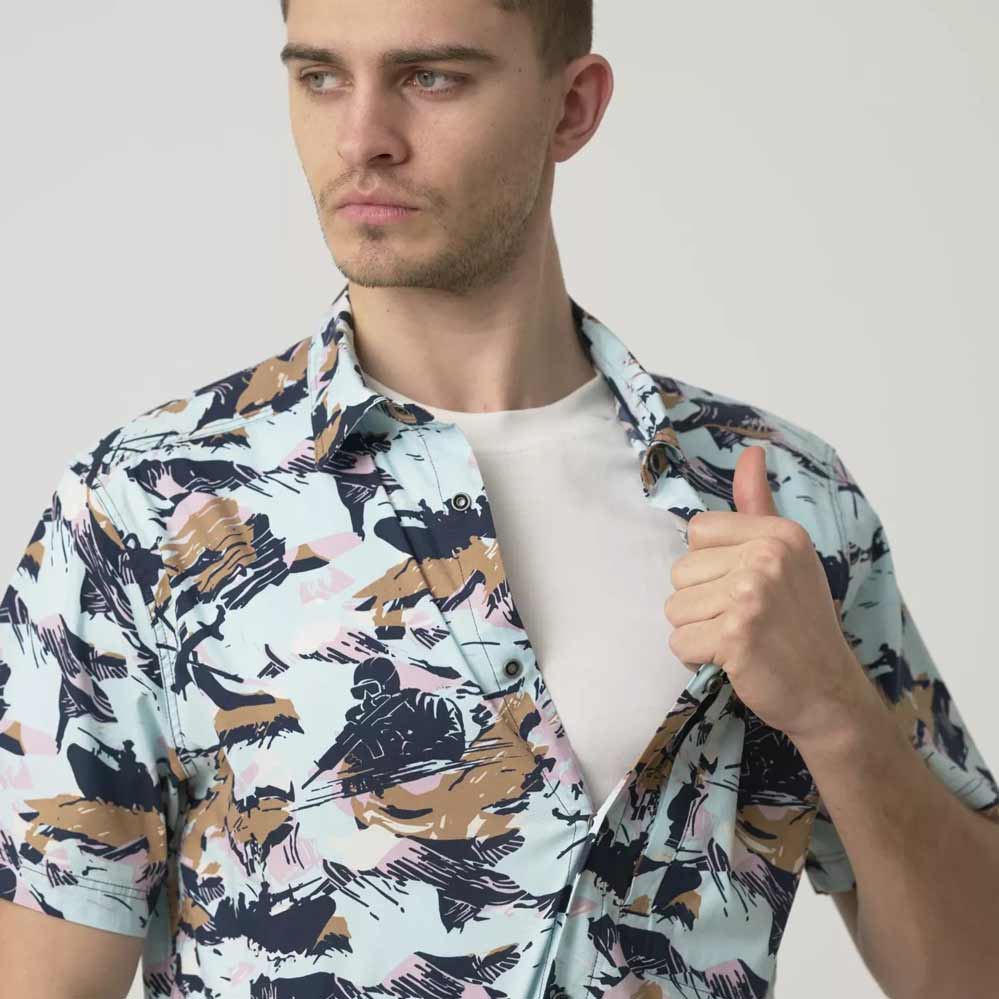 Helikon-Tex Hawaiihemd Pacific – Kurzarmhemd mit Stretch
