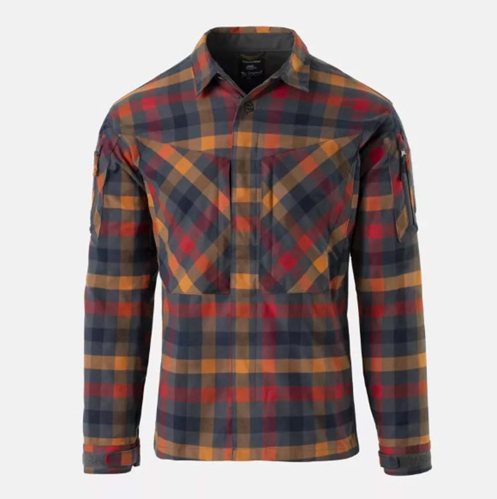 HELIKON-TEX MBDU FLANELL SHIRT DARK AUTUMN CHECKERED