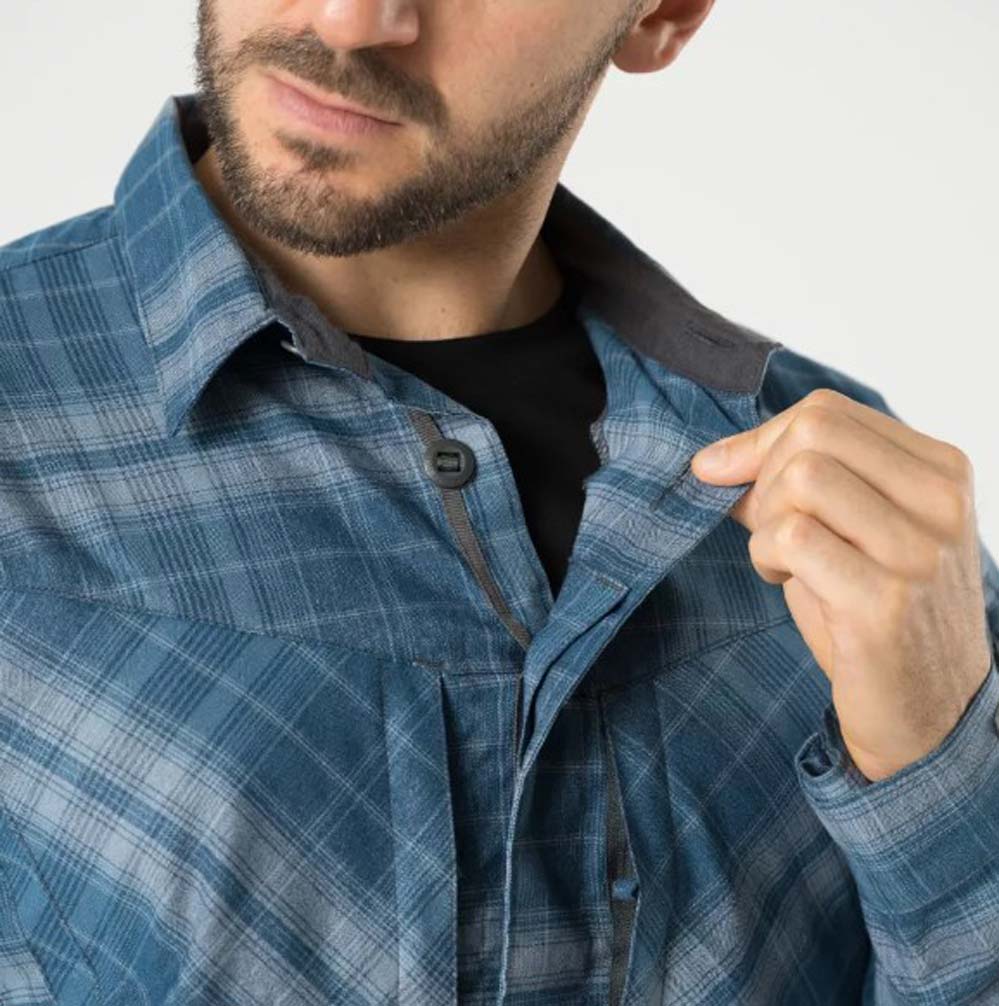 HELIKON-TEX MBDU FLANELL SHIRT WESTERN BLUE PLAID