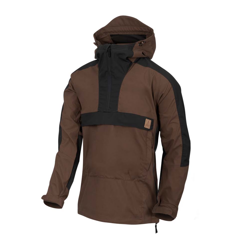 HELIKON-TEX WOODSMAN BUSHCRAFT ANORAK EARTH BROWN - BLACK