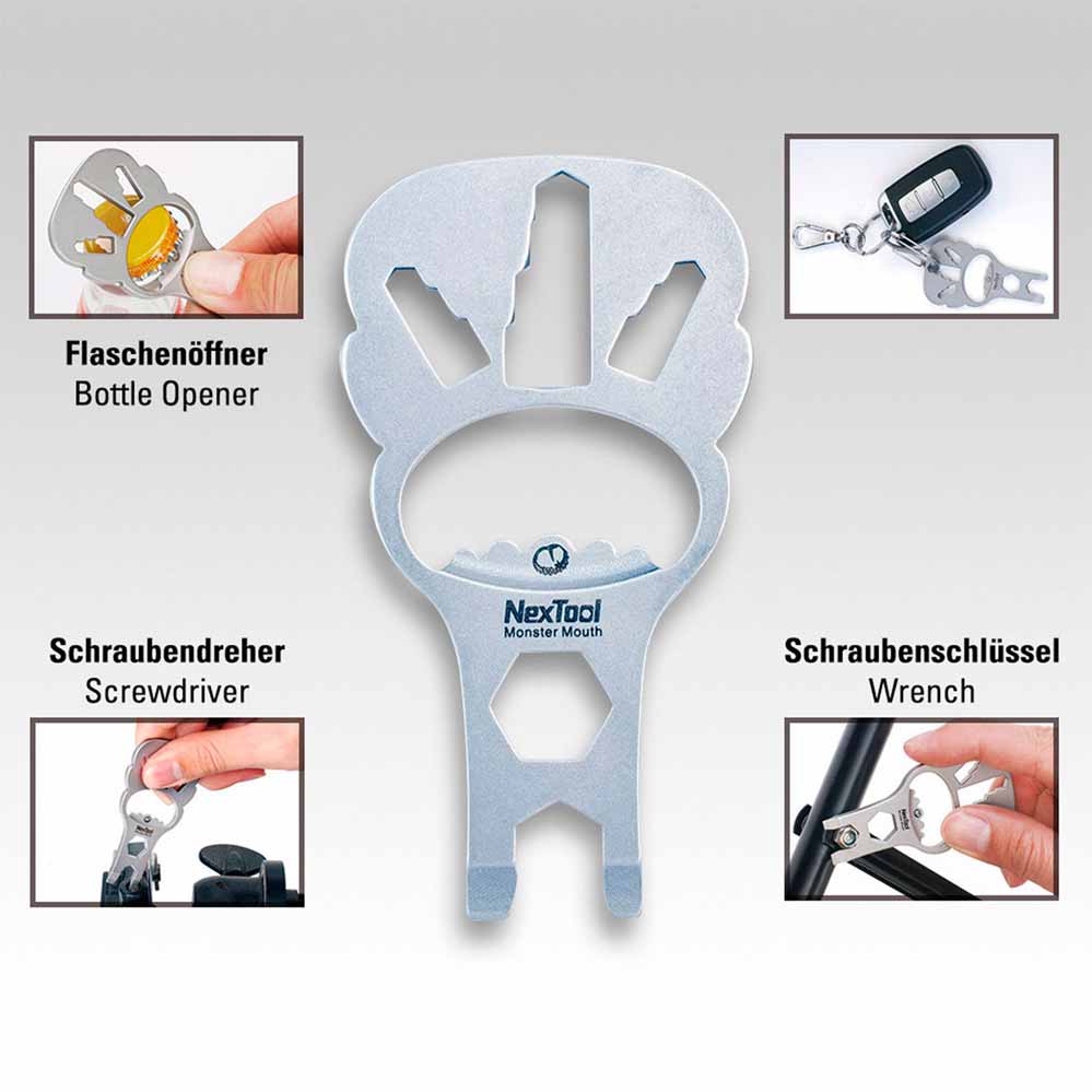 NEXTOOL SCHLÜSSELANHÄNGER-WERKZEUG MONSTER MOUTH